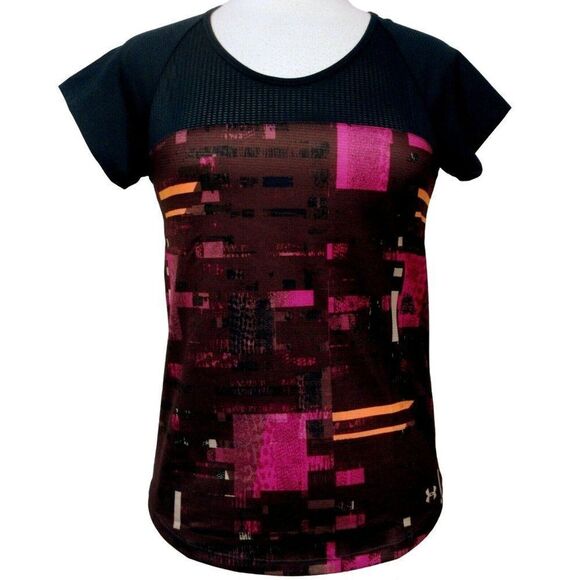 Under Arnour Heat Gear Fitted Athletic Tank Top Reflective Logo Open Back XS NEW - Picture 2 of 8